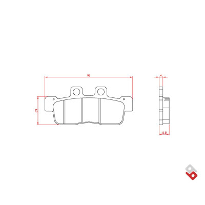 J. PASTIGLIE FRENO BR3153 BRENTA