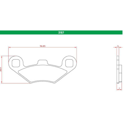 J.BRAKE PASS BR3157 BRENTA