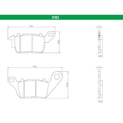 J.BRAKE PASS BR3182 BRENTA