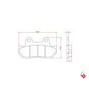 J. PASTIGLIE FRENO BR3186 BRENTA