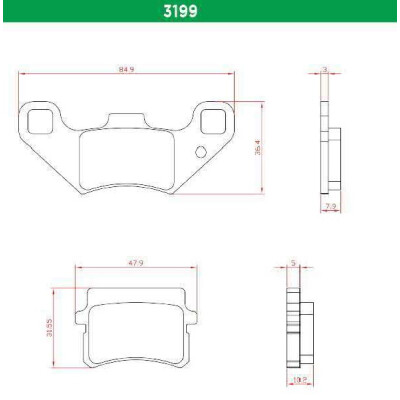 J.BRAKE PASS BR3199 BRENTA
