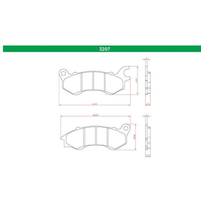J. PASTIGLIE FRENO BR3207 BRENTA