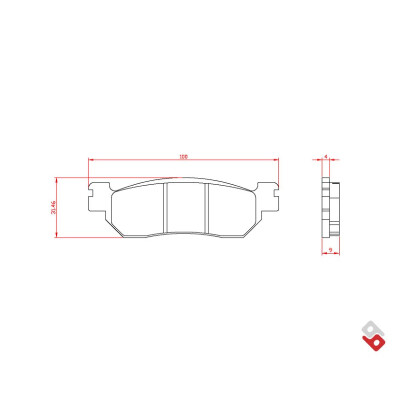 J. PASTIGLIE FRENO BR4022 BRENTA
