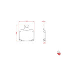 J. PASTIGLIE FRENO BR4035 BRENTA
