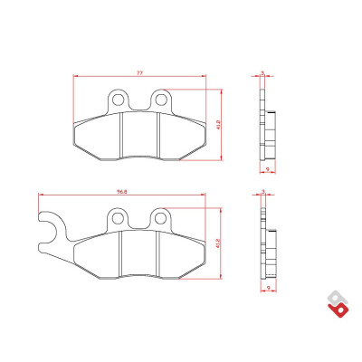 J. PASTIGLIE FRENO BR4041 BRENTA