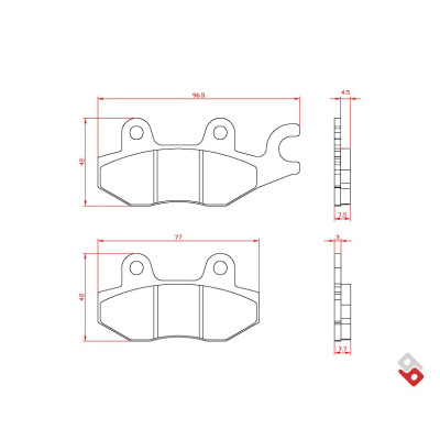 J. PASTIGLIE FRENO BR4064 BRENTA