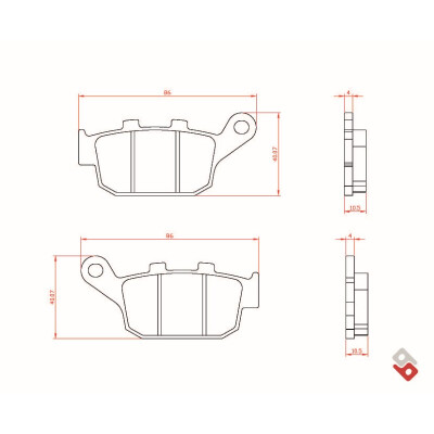 J.BRAKE PASS BR4073 BRENTA