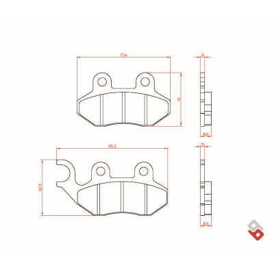 J.BRAKE PASS BR4099 BRENTA