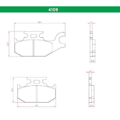 J. PASTIGLIE FRENO BR4109 BRENTA