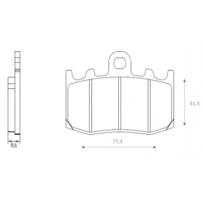 J. PASTIGLIE FRENO BR4123 BRENTA