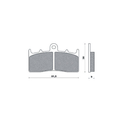 J. PASTIGLIE FRENO BR4124 BRENTA
