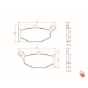 J. PASTIGLIE FRENO BR4131 BRENTA