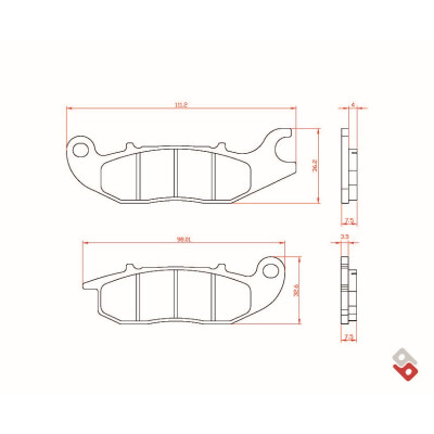 J.BRAKE PASS BR4147 BRENTA