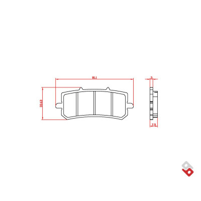J. PASTIGLIE FRENO BR4230 BRENTA