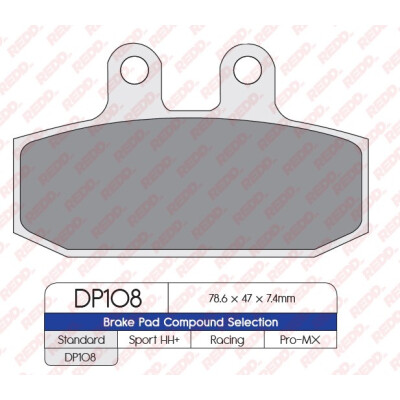 J. PASTIGLIE FRENO DP108