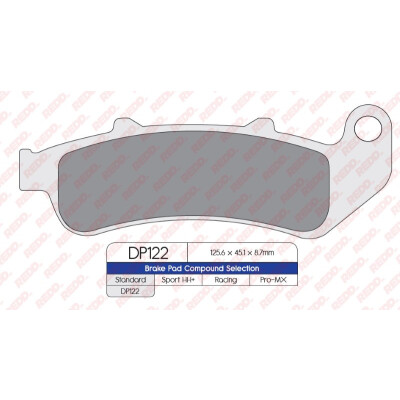 J. PASTIGLIE FRENO DP122
