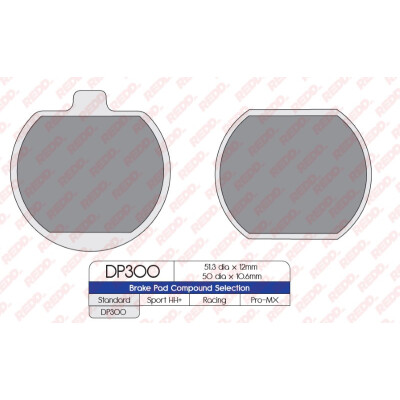 J. PASTIGLIE FRENO DP300