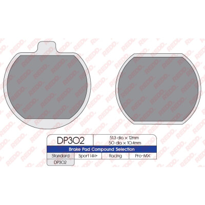 J. PASTIGLIE FRENO DP302