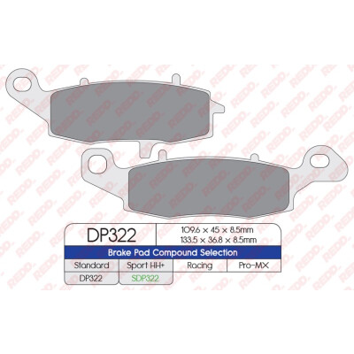 J. PASTIGLIE FRENO DP322