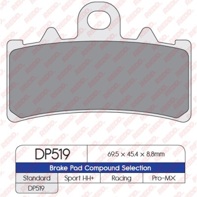 J. PASTIGLIE FRENO DP519