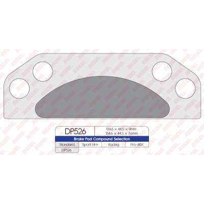 J. PASTIGLIE FRENO DP526