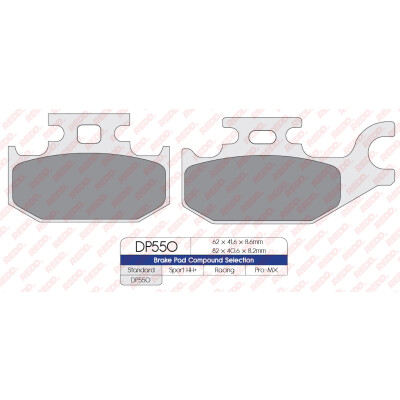 J. PASTIGLIE FRENO DP550