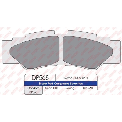 J. PASTIGLIE FRENO DP568