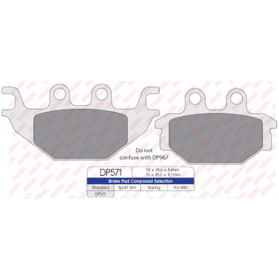 J. PASTIGLIE FRENO DP571