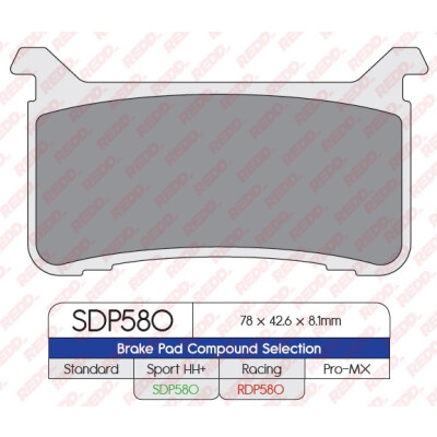 J. PASTIGLIE FRENO SDP580HH+