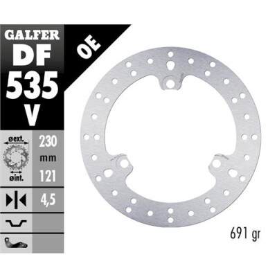 DISCO FRENO DF535V GALFER
