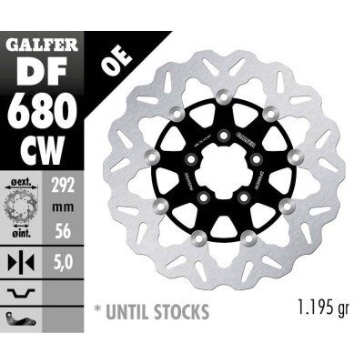 DISCO FRENO DF680CW GALFER