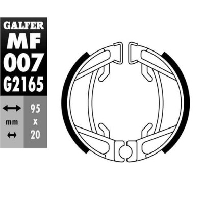 GANASCIA FRENO MF-007 GALFER