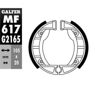 GANASCIA FRENO MF-617 GALFER