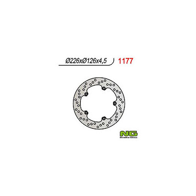 DISCO FRENO NG 1177 226X126X4.5
