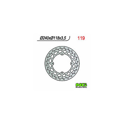 DISCO FRENO NG 119 240X118X3,5