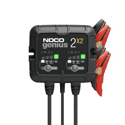 CARICA BATTERIA 6V/12V 2 INGRESSI 4 AMP NOCO GENIUS2X2