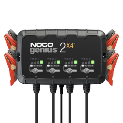CARICA BATTERIA 6V/12V 4 INGRESSI 8 AMP NOCO GENIUS2X4