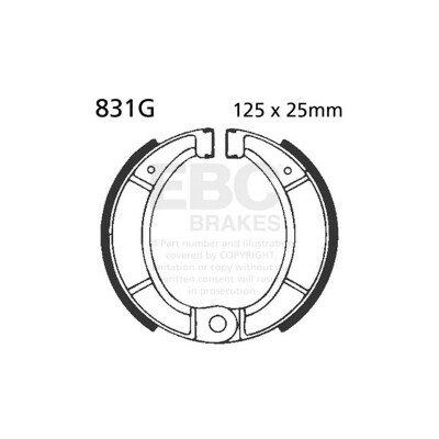 Freno per motocicletta scanalato EBC 831G