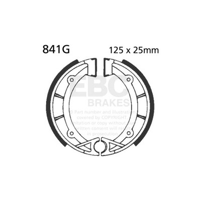 Ganasce freno scanalate EBC 841G