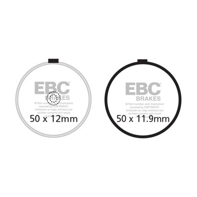 Pastiglie freno organiche EBC FA038