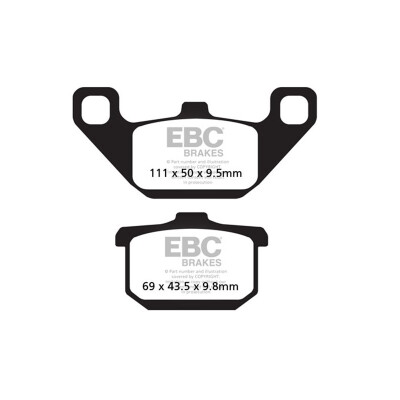 Pastiglie freno organiche EBC FA085