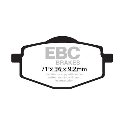 Pastiglie freno organiche EBC FA101