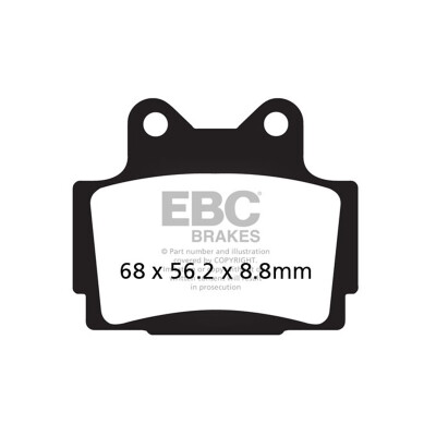Pastiglie freno organiche EBC FA104