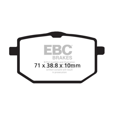 Pastiglie freno organiche EBC FA118