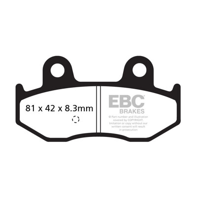 Pastiglie freno organiche per motocross EBC FA165TT