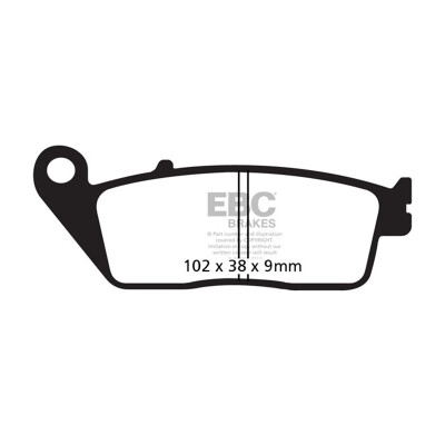Pastiglie freno organiche EBC FA226