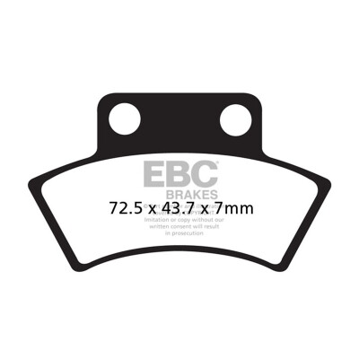 Pastiglie freno organiche fuoristrada EBC FA232TT