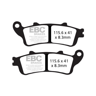 Pastiglie freno semi-sinterizzate EBC V-PAD FA261V