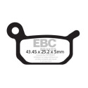 Pastiglie freno organiche per motocross EBC FA325TT