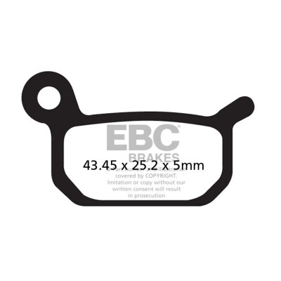 Pastiglie freno organiche per motocross EBC FA325TT